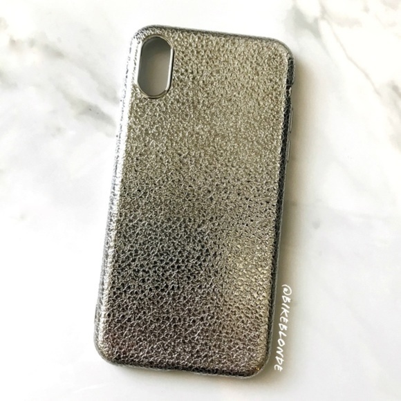 Accessories - LAST 1! NEW iPhone X/XS Soft Silver Textured Case